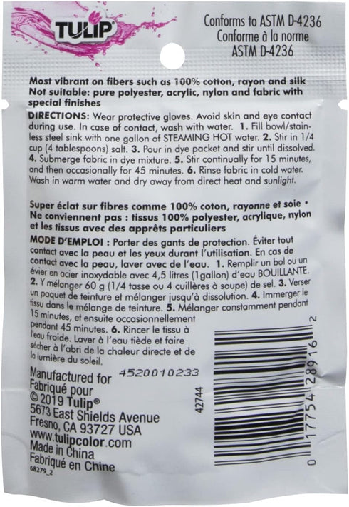 Tulip Permanent Fabric Dye Powder, Bright Pink...
