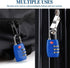 TSA Luggage Locks (4Pack) - 3 Digit Combination Padlocks - Approved Travel Lock for Suitcases & Baggage (Dark Blue)...
