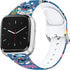 Stitch Holiday Pink Couple Bands Compatible with Fitbit Versa 2/Versa/Versa Lite/Versa SE Band Fancy Soft Sport Silicone Cartoon Holiday Strap Men...