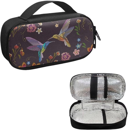 Diabetic Supplies Carrying Case Bag for Diabetes Testing Kit, Blood Glucose Monitor Kit with Meter, Blood Sugar Test Strips, Lancets, Lancing Devi...