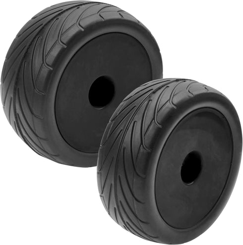 4Pack ShareGoo RC 85mm/3.34" Rubber Tires Front Rear Tyres 12mm Hex Wheel Compatible with Redcat HPI HSP Kyosho 1/10 RC Off-Road Car Buggy (Black)...