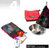 Drawstring Bags Pouch/Ditty Bag/Mesh Stuff Sack Camping Cord Bag Storage 5-in-1 Travel Use Nylon 5 Pieces (Red)...