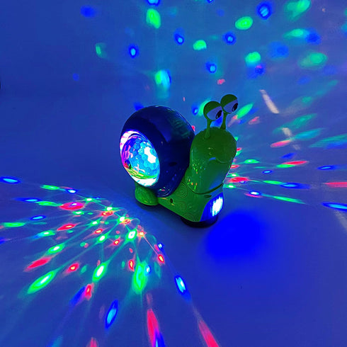 Tipmant Baby Toddler Electric Snail Toy Cute Electronic Animal Crawl, Play Music, Dazzling Light Kids Birthday (Green)...