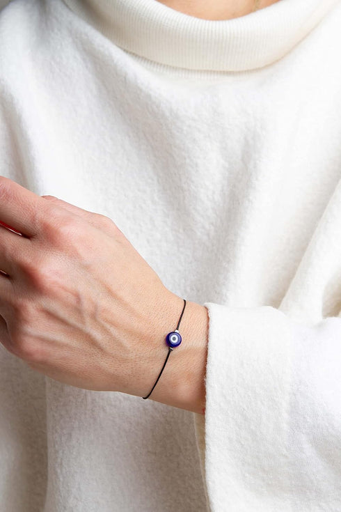Handmade Evil Eye Bracelet String Kabbalah Protection Hamsa Adjustable Mexican Bracelet Mal De Ojo Luck Amulet for Women Men Family Friends...