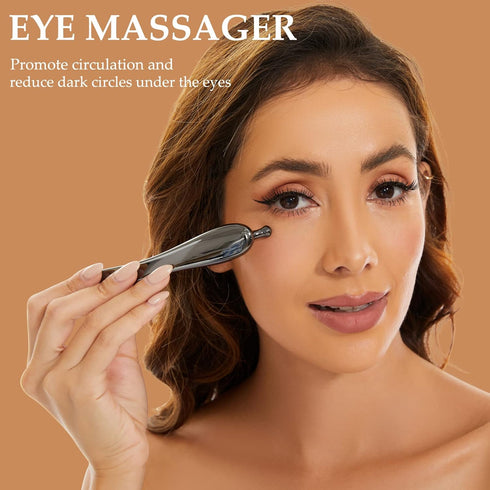 Jade Facial Roller, Jade Face Roller Massager with 3 Interchangeable Heads for Women Routine Skin Care, Reduce Puffiness Wrinkling Rejuvenate Skin...