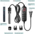 HITOP Mini Submersible Aquarium Heater - 50W Digital Heater for Fish Tank Turtle Tank 5-15 Gallon, Saltwater and Fresh Water with Temperature Cont...