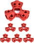 QWORK Pneumatic Quick-Disconnect Lockout, Pack of 6 - Suitable for 1/4", 3/8", 1/2" Male Connectors...