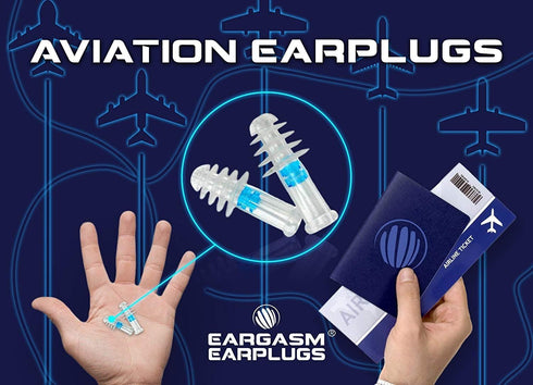 Eargasm Aviation Earplugs Small - Airplane Ear-Plugs for Ear Pressure Relief on Flights - Perfect High Altitude Air Travel Essential Earplugs for ...