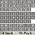 4 Inch Alphabet Letter Stencils - 70 Pack Letter Number Stencil Templates with Signs for Painting on Wood, Reusable Calligraphy Letters and Number...