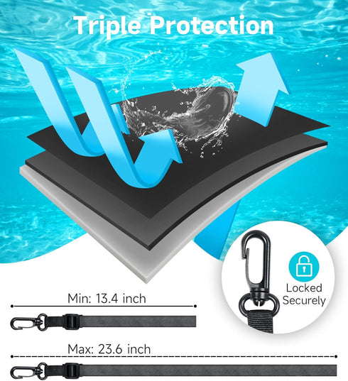 2 Pack Universal Waterproof Phone Pouch Up to 8.3"- IPX8 Cellphone Dry Case Compatible for iPhone 14 13 12 11 Pro Max SE XS Plus Samsung Galaxy A1...