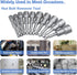 Mesee 10 Pieces 1/4 Inch Hex Shank Magnetic Power Impact Nut Driver Set Hex Socket Nut Setters Driver Drill Bits 6-15 MM Drive Wing Nut Driver Soc...