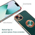 Design for iPhone 13 Case, Built-in 360° Rotatable Ring Holder Magnetic Kickstand Soft Silicone Ultra Slim Edge Plating Protective Cover 2021 6.1 ...