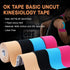OK TAPE Kinesiology Tape, Basic Original Cotton Elastic Athletic Tape for Support and Recovery, Sports Tape Therapeutic Pain Relief, 2in×16.4ft Un...
