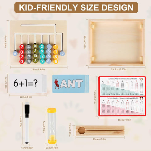 Wooden Montessori Toys for Kids 3 4 5 6 7 8 Years Old, Alphabet Learning Toys with 26 Cards, Brain Teaser Logic Board Games for Preschool Kinderga...