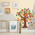 133 Pieces Classroom Tree Bulletin Board Set Fall Tree Bulletin Board Decoration Seasonal Trees for Bulletin Board Butterflies Maple Leaves Cutout...