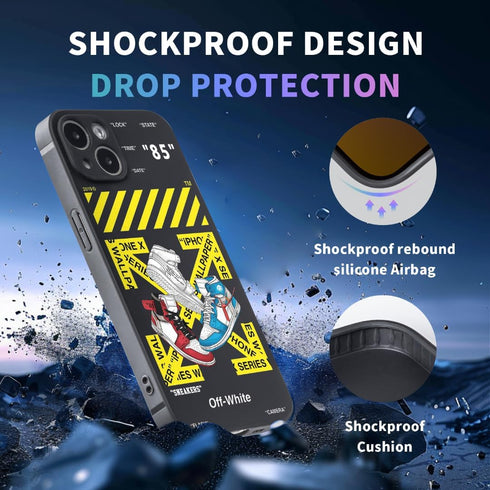 Cool Phone Case for iPhone 15 Plus Case for Boys Men Basketball Sneaker Street Aesthetic Shockproof Sports Designer Cases Compatible with iPhone 1...