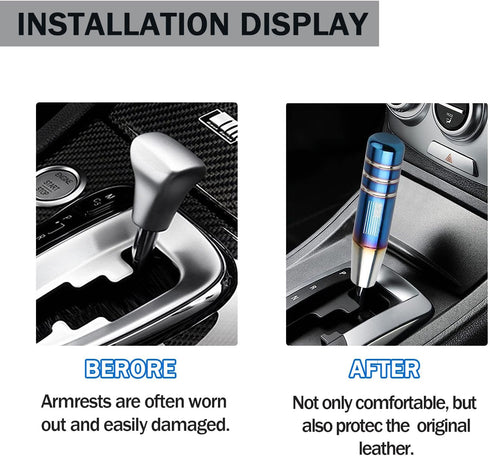 1 PC American Flag Design Gear Stick Shifter Knobs, Metal Gear Stick Shift Knob, Automatic Shift Knob, Weighted Car Shift Handle Knob Fits Most Au...