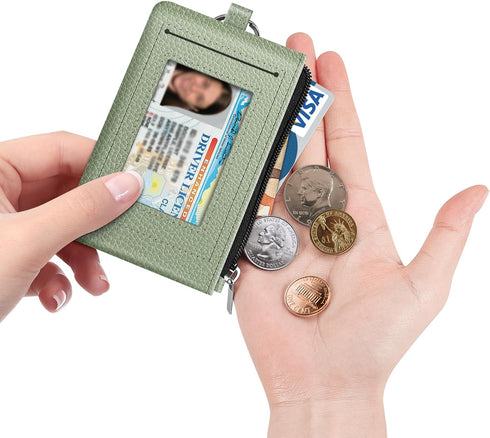Fintie Zip ID Case Card Holder, Slim Coin Purse Wallet RFID Blocking Change Pouch with Key Chain...