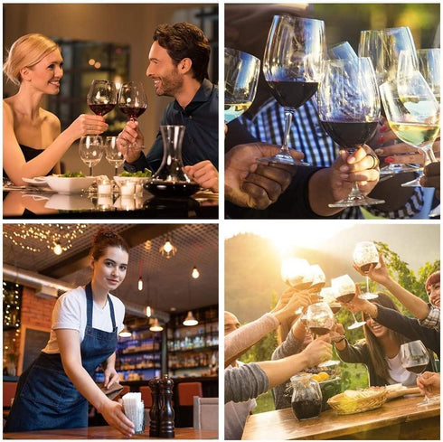 Electric Wine Bottle Opener, Battery Operated Wine Cork Opener With Foil Cutter, Wine Pourer and Vacuum Stopper, Automatic Corkscrews Wine Opener ...