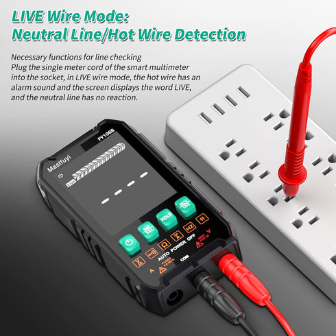 Multimeter Digital, NCV Electrical Tester, Compact Intelligent Multi Tester, True RMS 4000 Counts, Overload Protection, Auto-Ranging, Capacitance,...