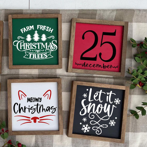 Christmas Stencils for Painting on Wood 6” Christmas Stencil Xmas Holiday Stencil Cardinal/Pet/Nativity Templates(Mix Stencil 20p/6in)...