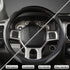 West Llama Customized Auto Car Steering Wheel Cover for Dodge RAM 1500 2500 3500, 15.5-16 inch (Black+Gray-Large Size)...