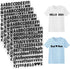 1 Inch Iron on Letters and Numbers for Clothing, 5 Sheets 755 Pieces Vinyl Heat Transfers Letters with A-Z and 0-9 Iron on Letters for Fabric Numb...