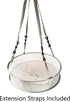 19" Seed/Shell Catcher for Bird Feeders Platform 19 x 19 x 4 inches Birdseed Hoop Outdoor Garden Hanging Tray (White)...
