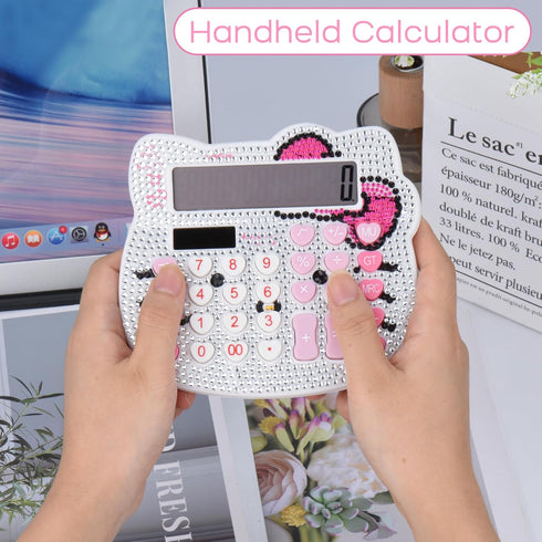 Women Calculators,Desktop Calculator 12 Digit with Large LCD Display and Sensitive Button, Solar and Battery Dual Power, Standard Function for Off...