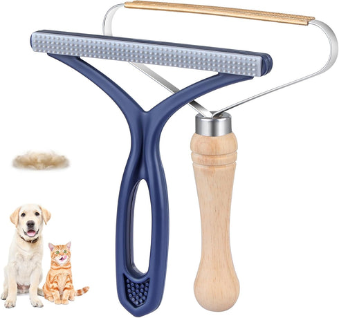 Pet Hair Remover for Couch - 2 Pack Dog Cat Hair Remover for Furniture Portable Pet Hair Fur Removal Tools Carpet Rakes Scraper for Furniture Car ...