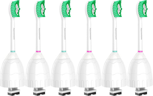Aoremon Replacement Toothbrush Heads for Philips Sonicare E-Series Essence HX7022/66 and other Screw-on Electric Toothbrush Model, 6 Pack...