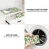 Dish Drying Mat for Kitchen Counter, Vintage Groovy Flowers Dish Mat Microfiber Drying Pad Dish Drainer Mats for Countertop Coffee Bar 18x24 Inch...