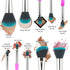 Makeup Brushes, 10PCs Professional Cosmetic Brush Set Special Shiny Foundation Face Powder Brush Eyeshadows Blending Blush Brushes Colorful Plasti...