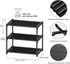 3 Tier Small Shoe Rack, Narrow Stackable Kids Toddler Adult Shoe Storage Organizer Shelf for Closet Floor Front Door Entrance Entryway, Free Stand...
