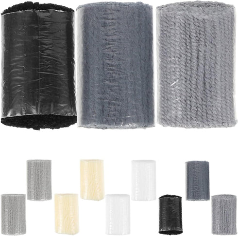 MAGICLULU 12 Rolls Latch Hook Yarn Pre-Cut Rug Yarn Knitting Crafts Yarn Soft Crochet Yarn Colorful Sewing Replace Yarn Threads for Making Pillowc...