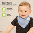 10-Pack Organic Baby Bandana Bibs - Organic Cotton Bandana Bibs for Boys, Girls - Super Absorbent Bandana Drool Bibs - Teething Bibs - Baby Bibs f...