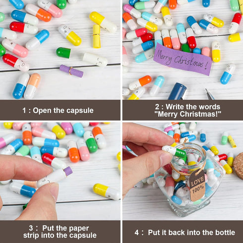 Capsule Letters Message in a Bottle?Long Distance Relationships Gifts for Boyfriend or Girlfriend Birthday Christmas Anniversary Valentine Day. (M...