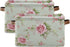 Floral Flower Rose Pattern Storage Bin Kids Women Foldable Compressible Organizer Storage Cube with Handle Storage Basket Box for Closet Shelves 1...