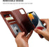 Bocasal Detachable Wallet Case for iPhone 13 Pro Max RFID Blocking Card Slots Holder Premium PU Leather Magnetic Kickstand Shockproof Wrist Strap ...