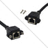 GINTOOYUN Panel Mount RJ45,RJ45 Male to Female Screw Panel Mount CAT6/5e/5 Shielded Network LAN Extender Cord Connector (LINE)...