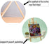 11" Small Tabletop Display Stand A-Frame Artist Easel, Beechwood Tripod, Painting Party Easel for Students Classroom Table...