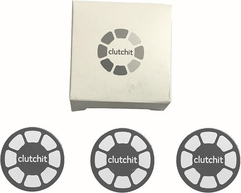 3-Pack Thin Magnetic Metal Replacement Plate with 3M Adhesive for Device (Matte Black)...
