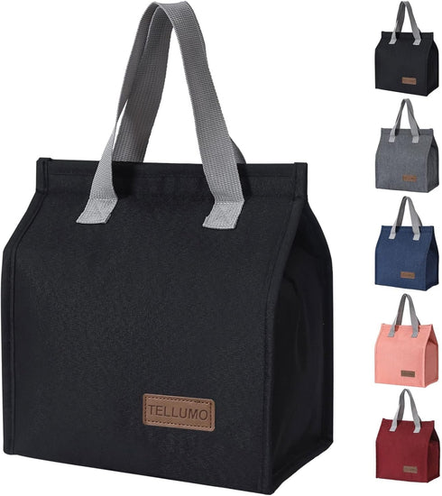 TELLUMO Lunch bag, Insulated Lunch Bag for Women Men Large Lunch Box Container Reusable Leakproof Tote for Office, Work, School, Beach or Travel (...