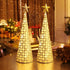 Juegoal Lighted Christmas Table Decorations with Star and 10 LED Lights Battery Operated, Indoor Xmas Thanksgiving Holiday Wedding Party Tabletop ...