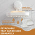 LEVERLOC Soap Dish Holder for Shower Suction Cup Wall Mounted Self Draining NO-Drilling Removable Bar Soap Sponge Holder for Bathroom Bathtub Kitc...
