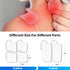 Durable Compatible with AUVON TENS 7000 TENS Unit Replacement Pads,Rectangular Replacement Electrode Pads,12 pcs Multiple Sizes 2" X 2"/2" X 4"...
