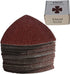 Triangular Oscillating Multi Tool Sanding Pads 3-1/8 Inch 80mm Assorted Grit 60/80/100/120/240 Grits Pack of 55 Pcs No.XG5501...