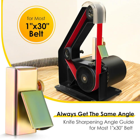 Feekoon 1 Pack Knife Sharpening Angle Guide, Adjustable Angle Guide for 1 x 30 Belt Sander, Corrosion Resistant Knife Sharpening Jig, Sharp Univer...