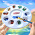 Hulameda 4ps-Paint Tray Palettes, Paint Pallet, Paint Holder, Painting Palette, Plastic Palette, Paint Tray Pallets for Kids to Painting or Have a...
