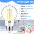 MAXvolador 60W Equivalent E26 LED Filament Light Bulbs, 850LM Daylight White 5000K LED Edison Bulb, Non-Dimmable 6W A19 LED Bulb Medium Base, 4-Pa...
